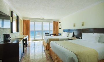 Quarto deluxe com vista para o mar Hotel Krystal Cancún - 